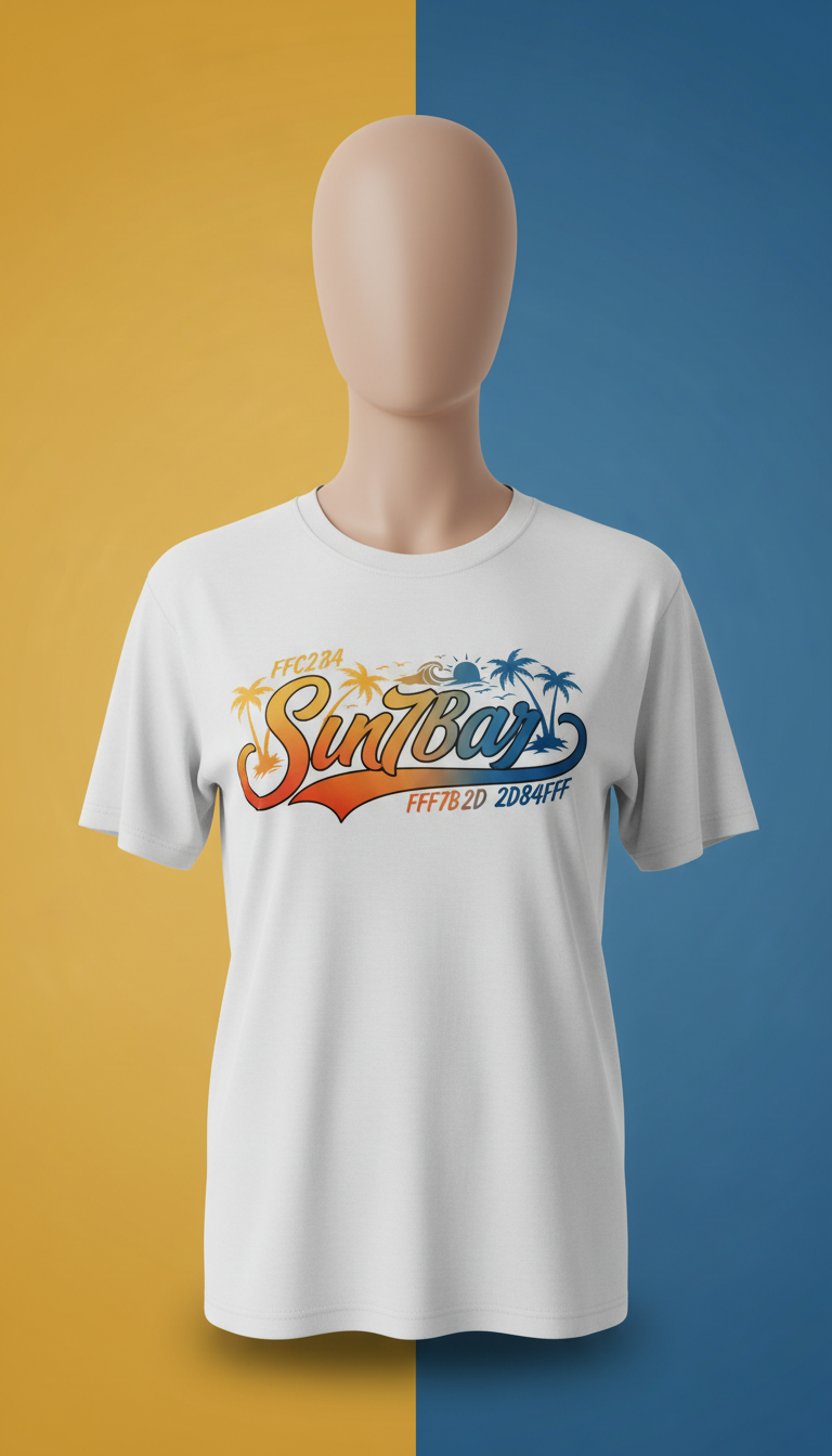 T-shirt Carte Île Bleu Océan